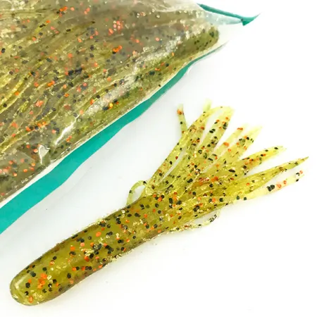 Bass Pro Shops Tournament Series Tūba, Green Pumpkin / Red, 8,9cm, #6955