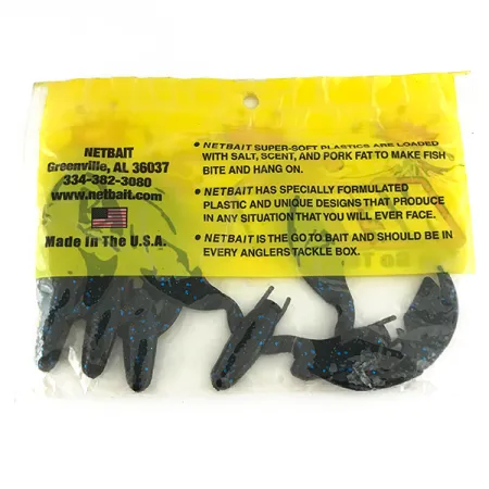 NetBait Chunk Sr Minkštas masalas, Black Blue, 7,5cm, Traileris, #6956
