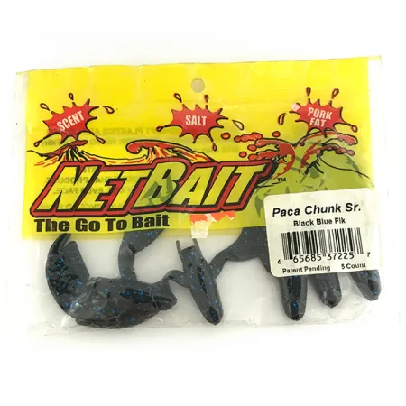 NetBait Chunk Sr Minkštas masalas, Black Blue, 7,5cm, Traileris, #6956