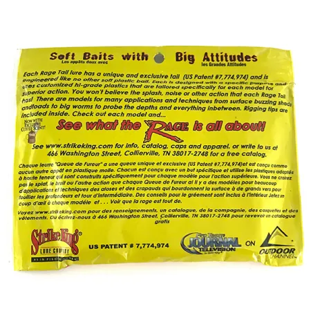 Strike King Rage Tail Guminukas, Hard Candy, 10cm, Kavos kvapas, #6958