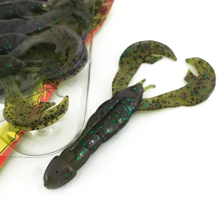 Strike King Rage Tail Guminukas, Hard Candy, 10cm, Kavos kvapas, #6958