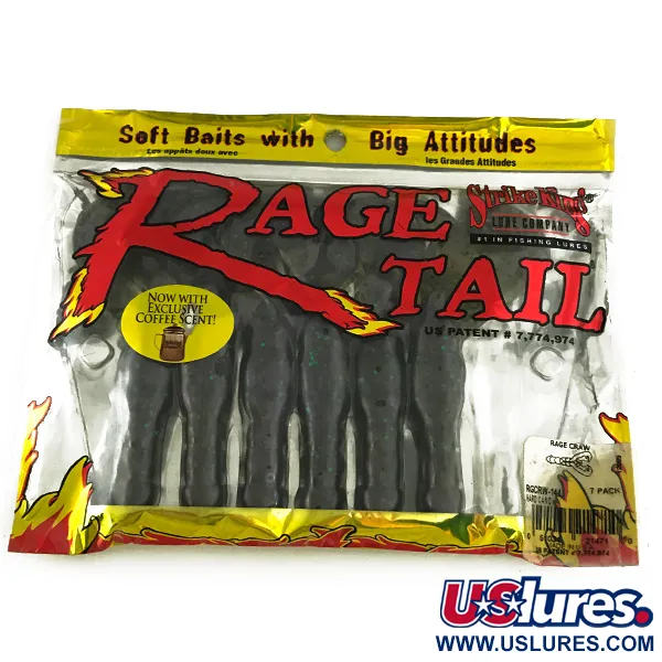 STRIKE KING Rage Tail soft bait 6 vnt.