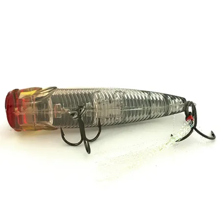 Yo-Zuri 3DB Popper, Charcoal/Clear, 10g, 3D Prism apdaila, #6967