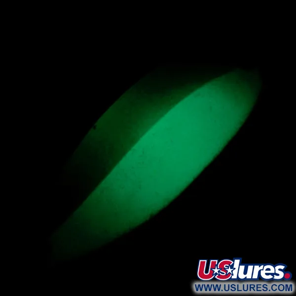 Seneca Little Cleo (Hula Girl) Glow Blizgė, Balta/Žalia/Nikelis, 18g, #6969