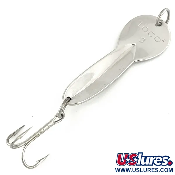 Luhr Jensen Loco 3 Blizgė, Nikelis, 17g, nikeliuota, #7000