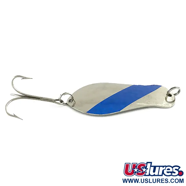 K-B Bait K-B Spoon 2 Blizgė, Nikelis / Mėlyna, 14g, JAV Žymė, #7026