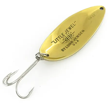 Luhr Jensen Little Jewel Blizgė, Auksinė, 21g, Vintage JAV, #7028