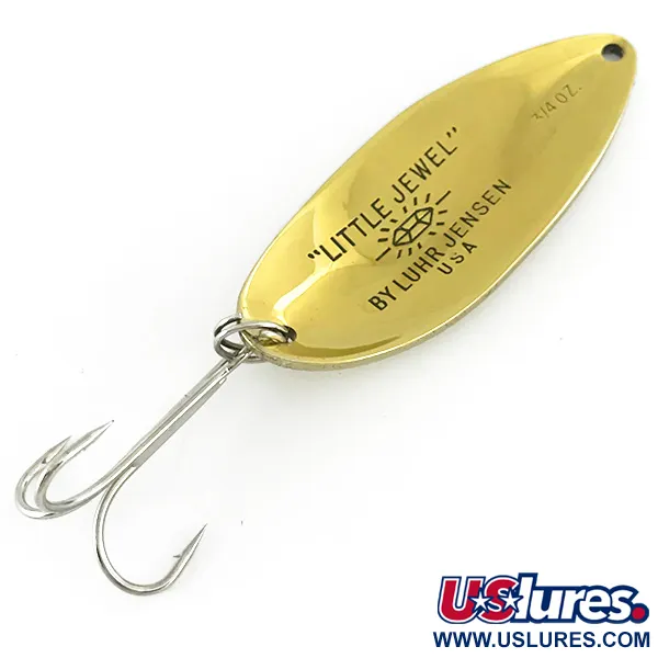 Luhr Jensen Little Jewel Blizgė, Auksinė, 21g, Vintage JAV, #7028