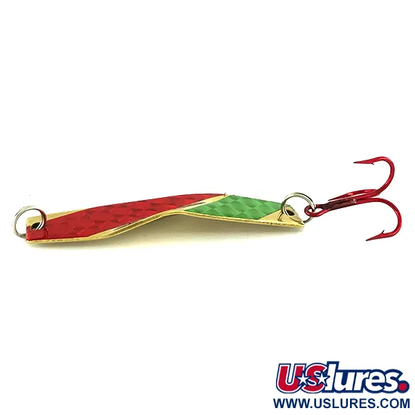 Z-RAY Lures Z-Ray Model 125 Blizgė, Auksinė/Raudona/Žalia, 11g, #7031