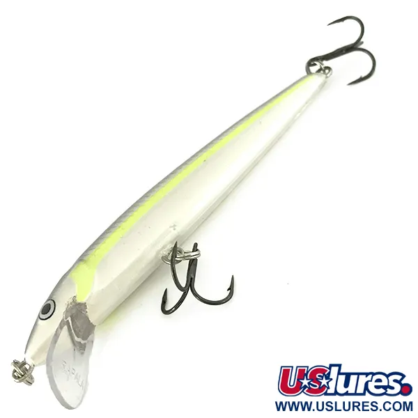 RAPALA HUSKY JERK Holo Vobleris, Sidabrinis-Geltonas, 10g, Suspending, #7079