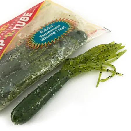 Strike King Flipt-N-Tube Minkštas Masalas, Green Pumpkin, 13cm, 7vnt, #7090