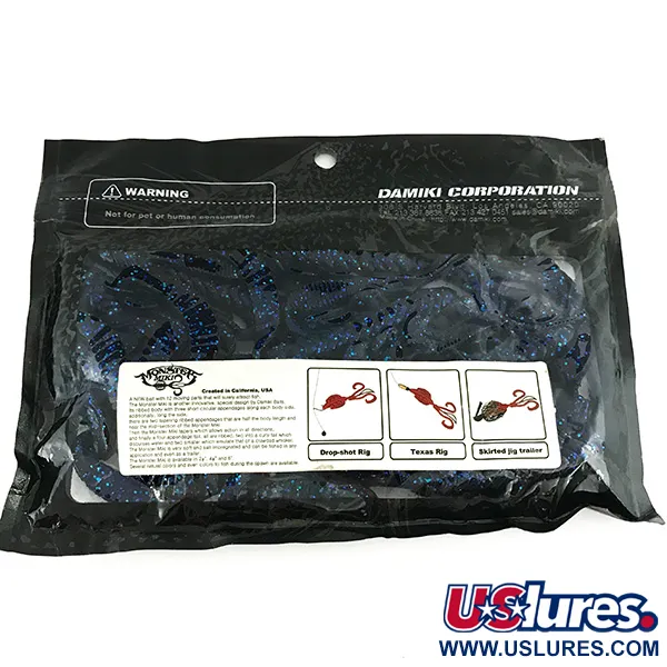 Damiki Monster Miki Guminukas, Mėlynas, 18cm, Creature Bait, #7096