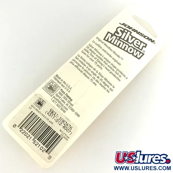 Johnson Silver Minnow Blizgė su apsauga, Red Shad Flash, 14g, #1082676