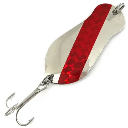 K-B Bait K-B Spoon Blizgė, Nikelis / Raudona, 14g, #7119