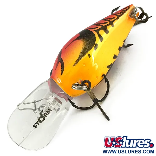 Storm Original Series Wiggle Wart Vobleris, Red, 11g, Barškutis, #7155