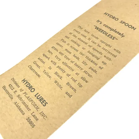 Hydro Lures Weedless Hydro Spoon, 11 g, pilkai ruda blizgė #7157