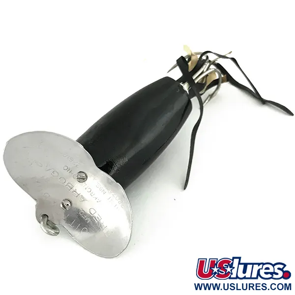 Fred Arbogast Jitterbug Weedless, Juoda, 8.5g, nežuolėjantis, #7275