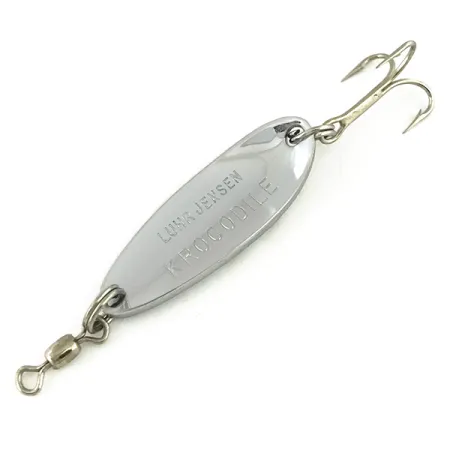 Luhr Jensen Krocodile Vartiklė, Nikelis / Raudona, 7g, Metimas, #7312