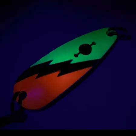 Red Eye Lures Red Eye Evil Eye Blizgė, Geltona/Oranžinė/Nikkelis, #7319