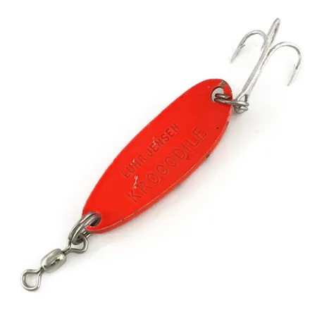 Luhr Jensen Krocodile UV Blizgė, Fluorescent Orange / Black, 9g, #7341