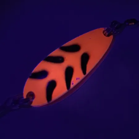 Luhr Jensen Krocodile UV Blizgė, Fluorescent Orange / Black, 9g, #7341