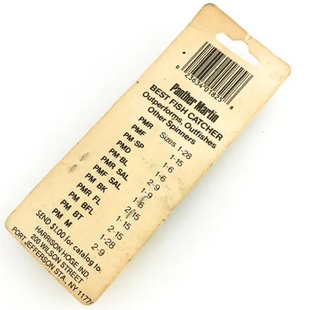 Panther Martin 9 Suktukas, Sidabrinė, 11g, Ašis Per Lapelį, #7356