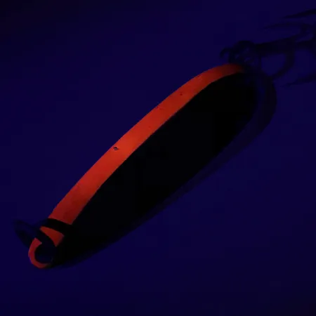 Luhr Jensen Krocodile Die #4 UV Vartiklė, Nikelis / Raudona, 19g, UV, #7411