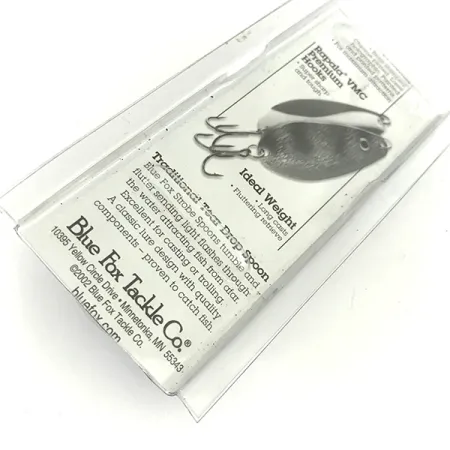 Blue Fox Strobe Tear Drop Spoon Blizgė, Fire Tiger, 11g, VMC, #7423