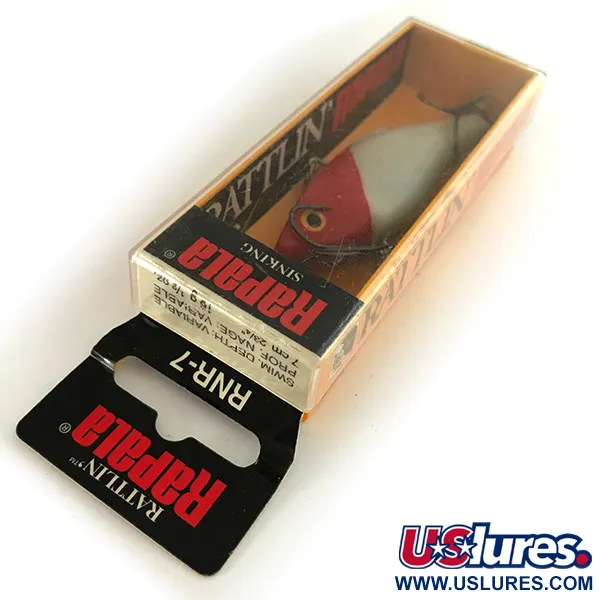 Rapala Rattl'n RAP Lipless Crankbait, Red Head, 16g, Skęstantis, #SRNR07 RH