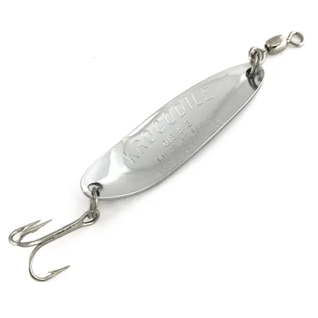 Luhr Jensen Krocodile Die #3 UV Blizgė, Nikelis/Oranžinė, 10g, #7448