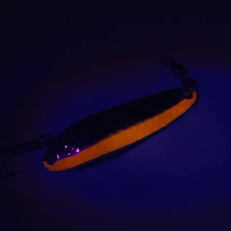 Luhr Jensen Krocodile Die #3 UV Blizgė, Nikelis/Oranžinė, 10g, #7448