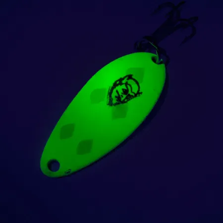 Eppinger Dardevle Devle Dog 5200 UV Blizgė, Geltona/Žalia, 7g, UV, #7452