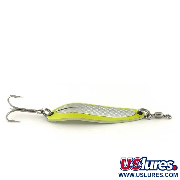 Luhr Jensen Krocodile Die #3 UV Blizgė, Chartreuse, 10g, UV, #7468