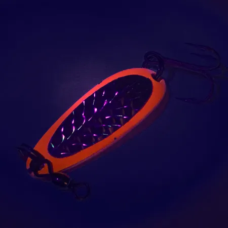 Luhr Jensen Krocodile UV Blizgė, Raudona / Juoda, 9g, UV, #7485