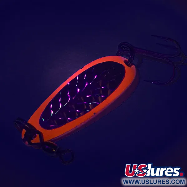 Luhr Jensen Krocodile UV Blizgė, Raudona / Juoda, 9g, UV, #7485
