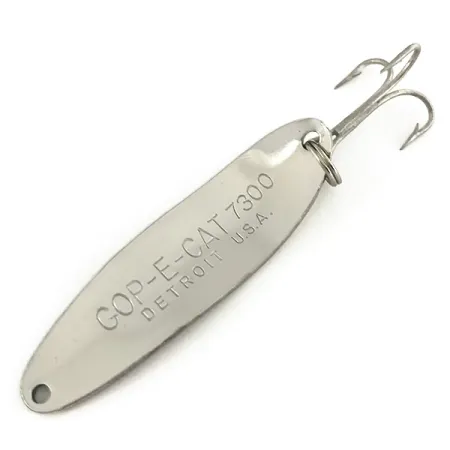 Dardevle Cop-E-Cat 7300 Blizgė, Nikelis/Žalia, 10g, Vartymosi Akcija, #7487