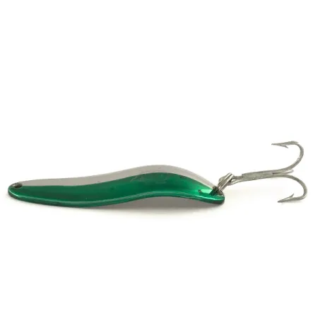 Dardevle Cop-E-Cat 7300 Blizgė, Nikelis/Žalia, 10g, Vartymosi Akcija, #7487