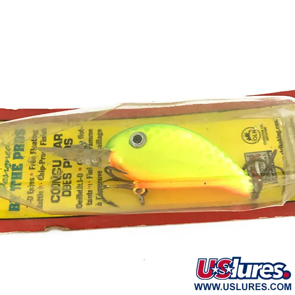 Strike King Pro Model 3XD Crankbait, Chartreuse, 12g, Barškutis, #7501