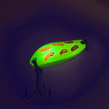 Luhr Jensen Little Jewel Blizgė, Geltona/Raudona, 7g, UV Glow, #7519