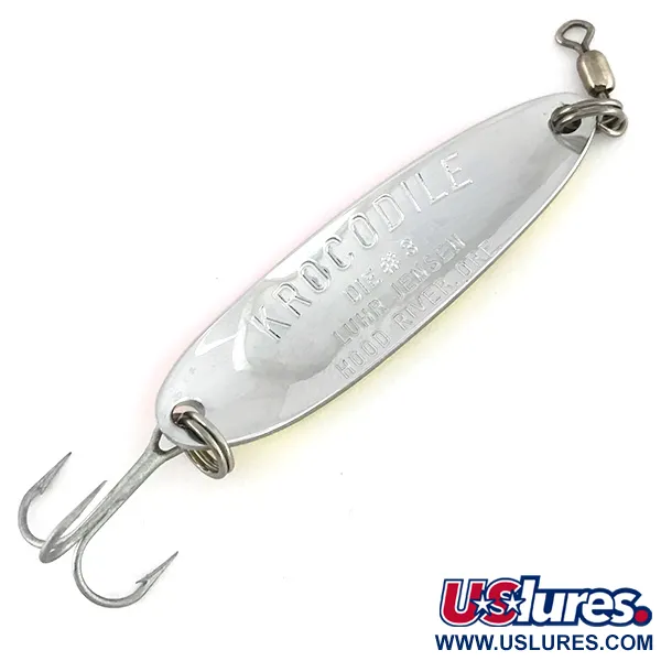 Luhr Jensen Krocodile Die #3 UV Blizgė, Geltona/Raudona, 14g, UV, #7523