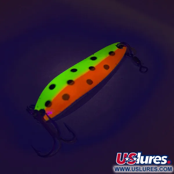 Luhr Jensen Krocodile Die #3 UV Blizgė, Geltona/Raudona, 14g, UV, #7523