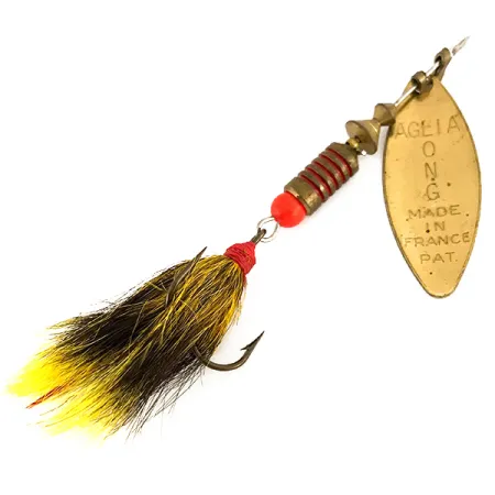 Mepps Aglia Long 2 Dressed Sukrė, Žalvaris, 7.3g, Voverės uodega, #7531