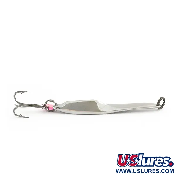 Johnson Lujon Jig Lure Blizgė, Nickel, 14g, Rožinis priedas, #7541