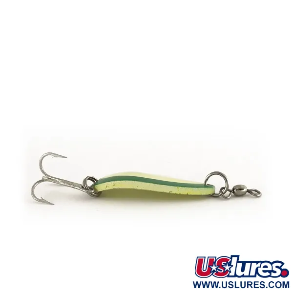 Luhr Jensen Krocodile UV Blizgė, UV Glow, 9g, Trišakis, #7542