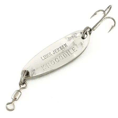 Luhr Jensen Krocodile Blisgė, White/Blue/Nickel, 9g, Skęstanti, #7543