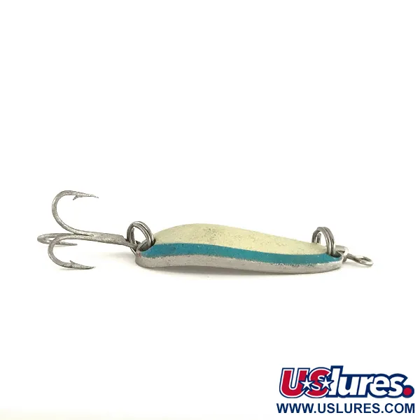 Luhr Jensen Krocodile Blisgė, White/Blue/Nickel, 9g, Skęstanti, #7543
