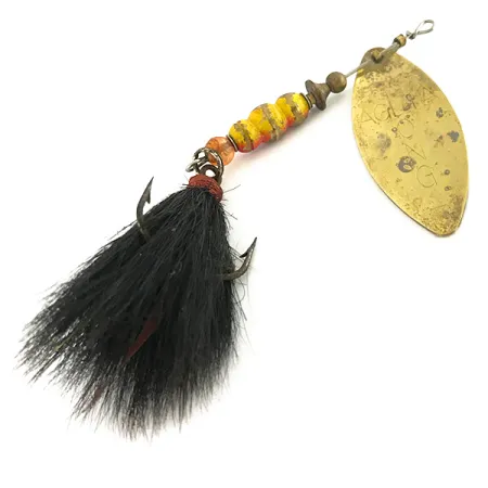 Mepps Aglia Long 3 Dressed Sukpė, Žalvaris, 12g, Gluosnio Lapas, #7562