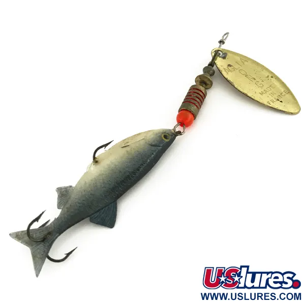 Mepps Aglia Long 2 Mino Sukriukė, Žalvaris, 9g, Guminis kūnelis, #7563