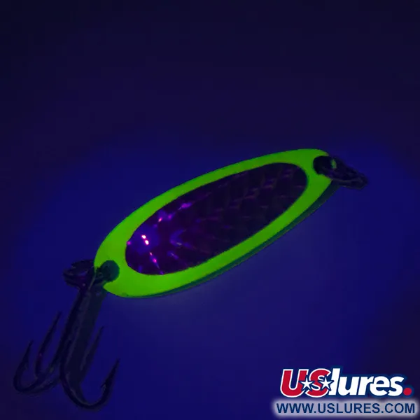 Luhr Jensen Krocodile UV Blizgė, Yellow, 9g, UV reakcija, #7604