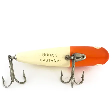 Boone Castana Popper, Raudona / Balta, 10g, Cupped Mouth, #7643